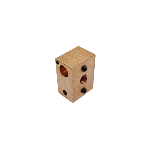 Нагревательный блок медный E3D-V6 22*16*12 высокотемпературный