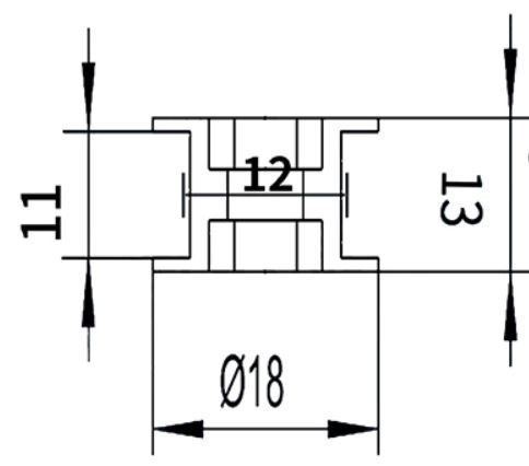 Шкив с зубьями под ремень GT2 c шириной 10 мм