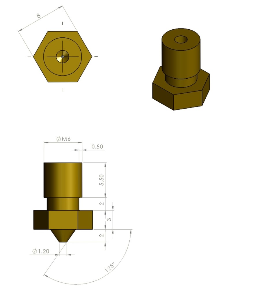 Сопло E3D 0.4мм